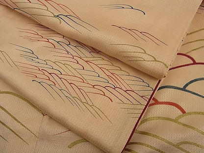 平和屋着物■付下げ 流水文 金彩 逸品 n-ne0592