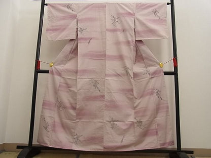 平和屋着物■上質な紬　遠山樹林文　逸品　n-ne0599