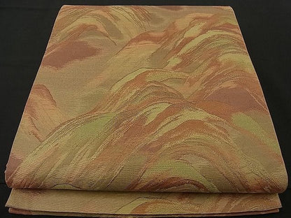 平和屋着物■六通柄袋帯 遠山文 逸品 n-ne0669