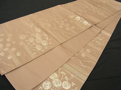 平和屋着物■六通柄袋帯 松花文 金糸 逸品 n-ne0676