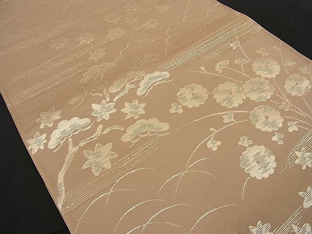 平和屋着物■六通柄袋帯 松花文 金糸 逸品 n-ne0676
