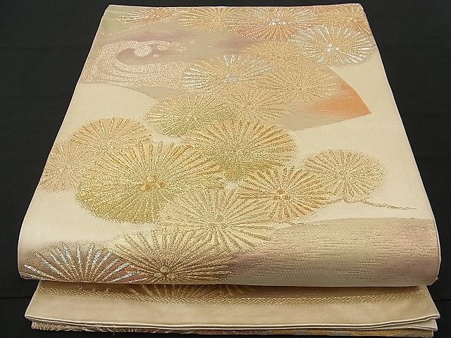 平和屋着物■六通柄袋帯 浜松文 金銀糸 逸品 n-ne0677