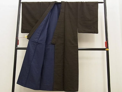 平和屋着物■男性　お召　吉祥文　逸品　n-ne0721