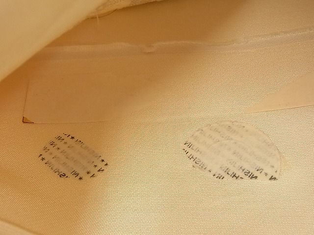 平和屋着物■西陣 六通柄袋帯 唐織 歌まくら 銀糸 逸品 n-ne1197