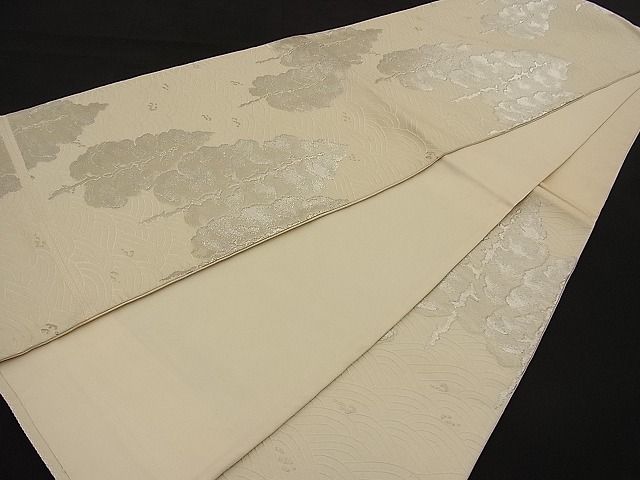 平和屋着物■六通柄袋帯 樹林文 銀糸 逸品 n-ne1201