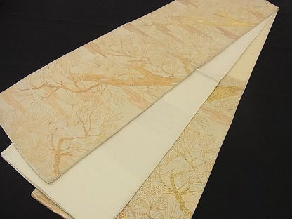 平和屋着物■西陣 六通柄袋帯 霞松文 金銀糸 逸品 n-nr0080