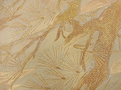 平和屋着物■西陣 六通柄袋帯 霞松文 金銀糸 逸品 n-nr0080