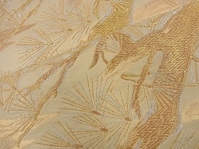平和屋着物■西陣 六通柄袋帯 霞松文 金銀糸 逸品 n-nr0080
