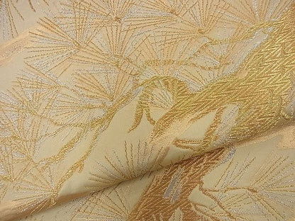 平和屋着物■西陣 六通柄袋帯 霞松文 金銀糸 逸品 n-nr0080