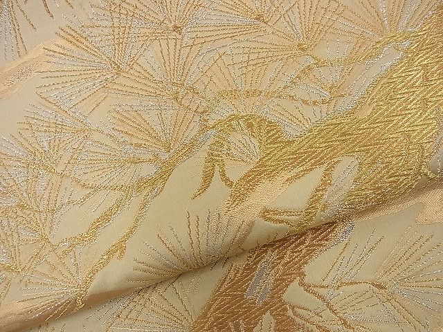 平和屋着物■西陣 六通柄袋帯 霞松文 金銀糸 逸品 n-nr0080