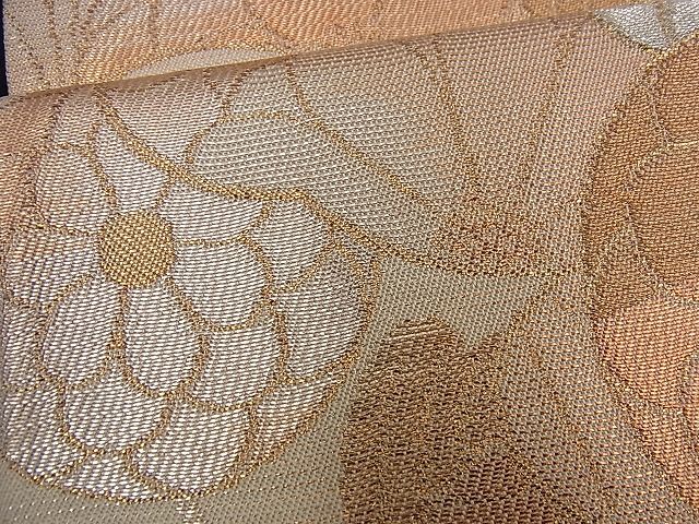 平和屋着物■六通柄 本袋帯 雲取り吉祥花文 金銀糸 逸品 n-nr0082