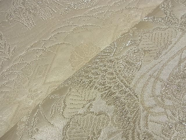平和屋着物■六通柄袋帯 花鳥文 銀糸 逸品 n-nr0111