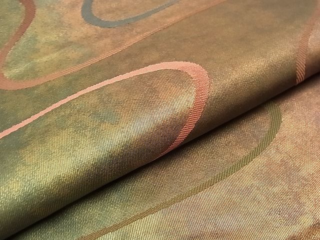 平和屋着物■六通柄袋帯 流水文 引箔 逸品 n-nr0114