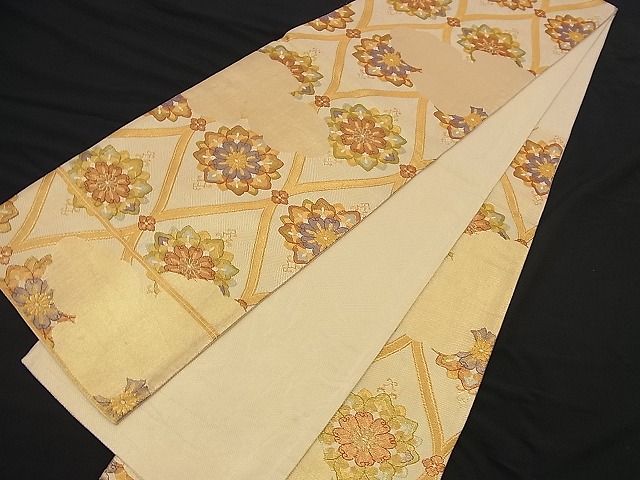 平和屋着物■佐賀錦 六通柄袋帯 雲取り立涌花文 金糸 逸品 n-nr0132