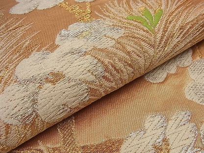 平和屋着物■六通柄袋帯 唐織 松梅文 金銀糸 逸品 n-nr0135