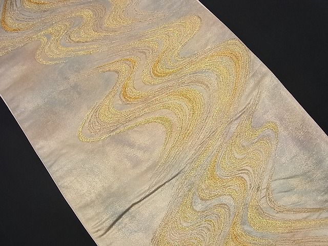 平和屋着物■六通柄袋帯 瑞祥 錦引箔 金糸 逸品 n-nr0166
