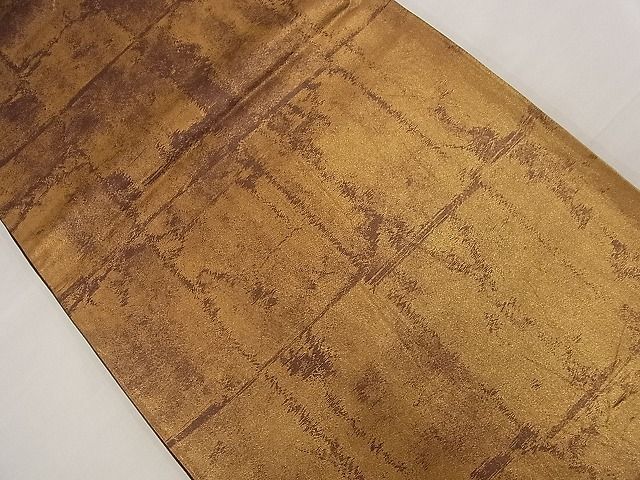 平和屋着物■六通柄袋帯 色紙並び文 金糸 逸品 n-nr0198