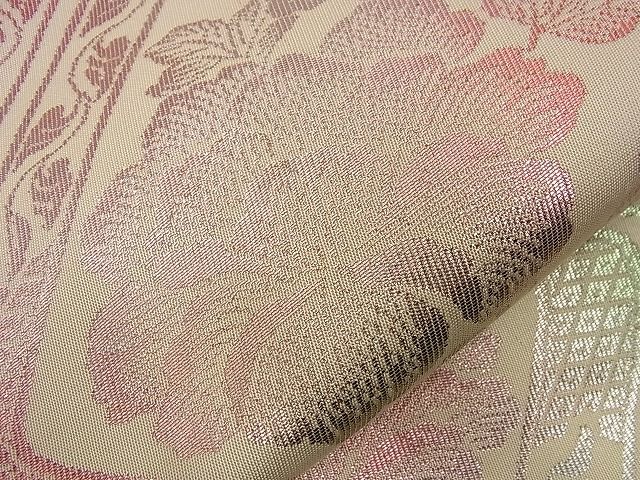 平和屋着物■六通柄袋帯 牡丹文 花菱苑特撰 金糸 逸品 n-nr0202