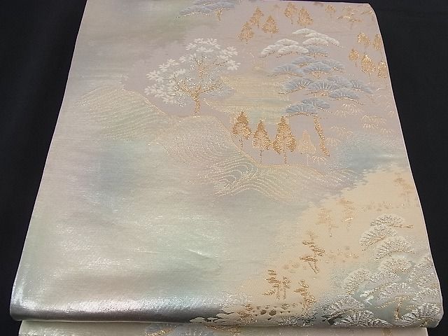 平和屋着物■六通柄袋帯 唐織 古都みやび 綿引箔 金銀糸 逸品 n-nr0247