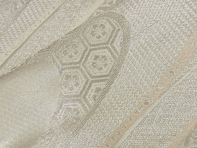 平和屋着物■西陣 六通柄袋帯 唐織 洛竹錦 吉祥流水文 銀糸 逸品 n-nr0313