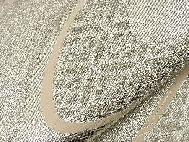 平和屋着物■西陣 六通柄袋帯 唐織 洛竹錦 吉祥流水文 銀糸 逸品 n-nr0313