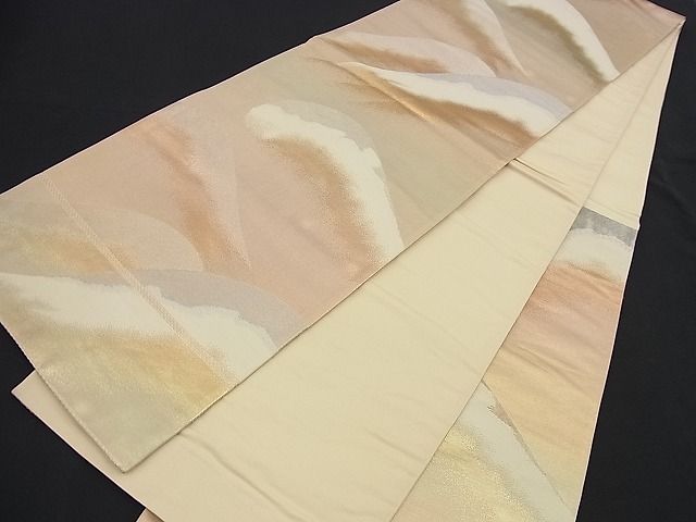 平和屋着物■六通柄袋帯 重山文 金銀糸 逸品 n-nr0315