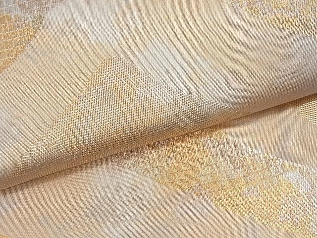 平和屋着物■六通柄袋帯 菱文 金糸 引箔 逸品 ob2639