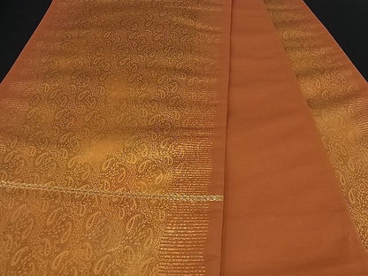 平和屋着物■六通柄袋帯 唐草文 金彩 引箔 逸品 n-op0052
