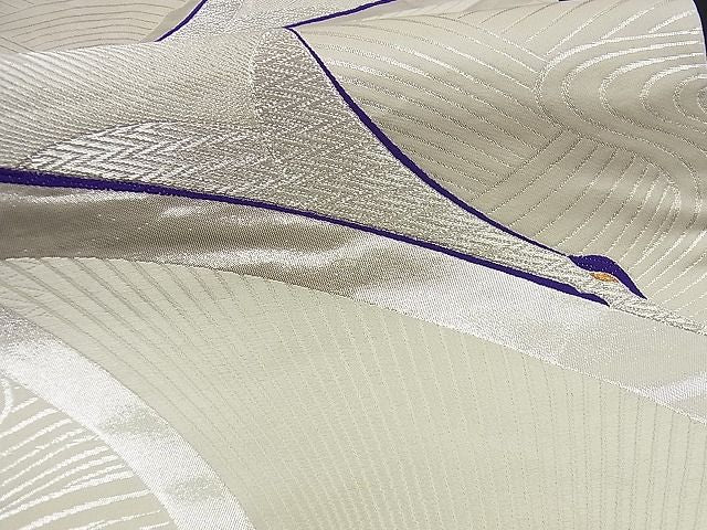 平和屋着物■六通柄袋帯 唐織 流水鶴文 金銀糸 逸品 n-op0058