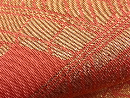 平和屋着物■六通柄 本袋帯 渡り橋文 金糸 逸品 n-op0124