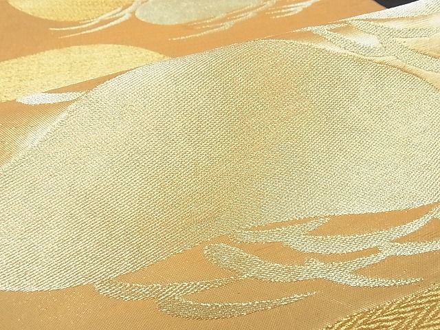 平和屋着物■六通柄袋帯 松 金糸 逸品 op3315