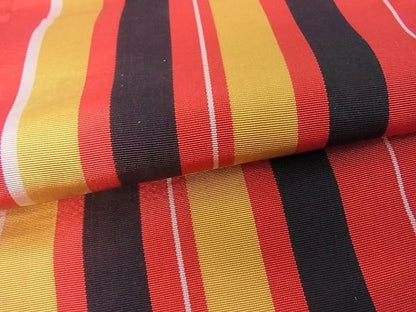 平和屋着物■本場筑前博多織　半幅帯　縞　逸品　op3585