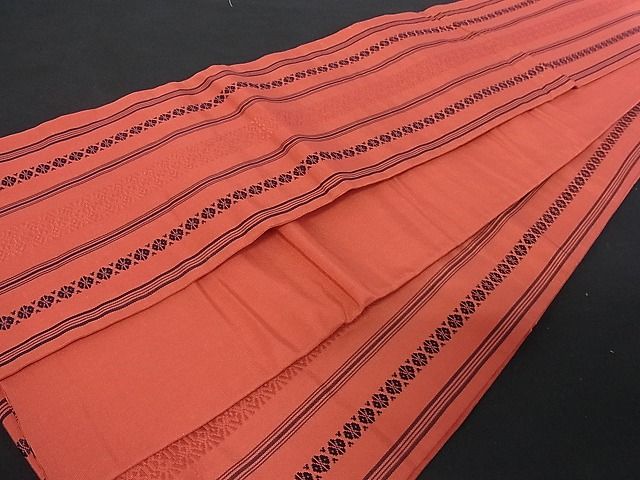 平和屋着物■本場筑前博多織 半幅帯 献上文 逸品 op3586