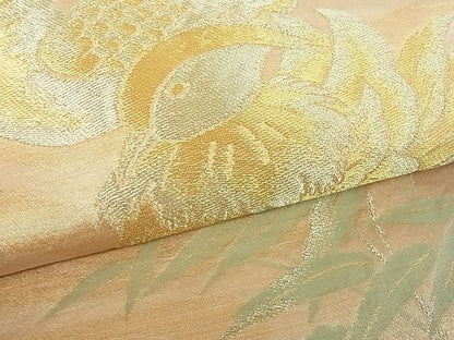 平和屋着物■六通柄袋帯 鴛鴦 金糸 逸品 op4293