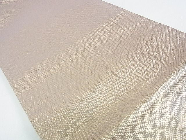 平和屋着物■佐賀錦 六通柄袋帯 吉祥切嵌 金糸 逸品 op4592
