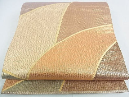 平和屋着物■佐賀錦 六通柄袋帯 吉祥切嵌 金糸 逸品 op4592