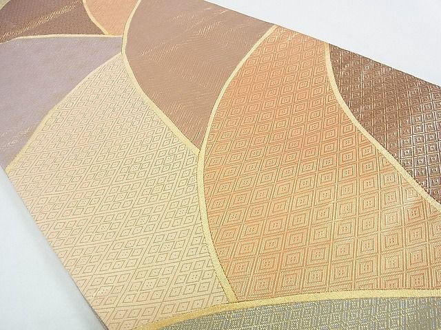 平和屋着物■佐賀錦 六通柄袋帯 吉祥切嵌 金糸 逸品 op4592