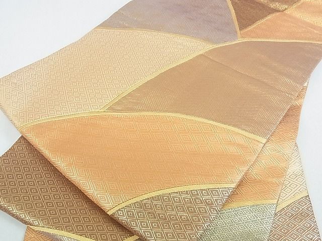 平和屋着物■佐賀錦 六通柄袋帯 吉祥切嵌 金糸 逸品 op4592