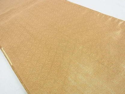 平和屋着物■佐賀錦 六通柄袋帯 桐花文 金糸 逸品 op4593