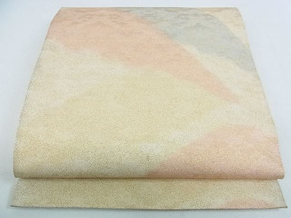 平和屋着物■砂子綴れ 全通柄袋帯 重ね山 金糸 逸品 op4611