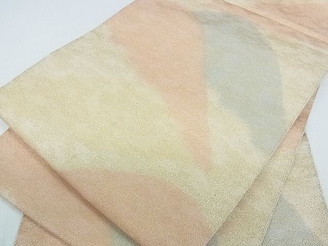 平和屋着物■砂子綴れ 全通柄袋帯 重ね山 金糸 逸品 op4611