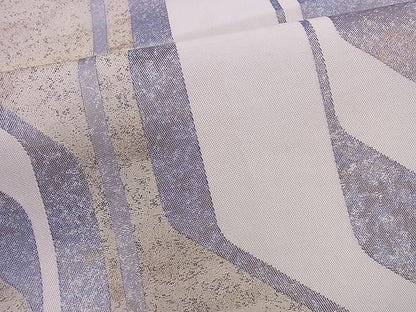 平和屋着物■六通柄袋帯 幾何学文様 引箔 金彩 逸品 n-os0697