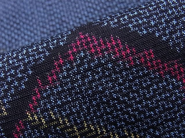 平和屋着物■上質な紬　亀甲文　逸品　n-os0820