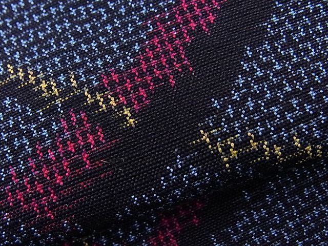 平和屋着物■上質な紬　亀甲文　逸品　n-os0820