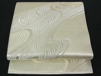 平和屋着物■六通柄袋帯 流水文 金銀糸 逸品 ox0438