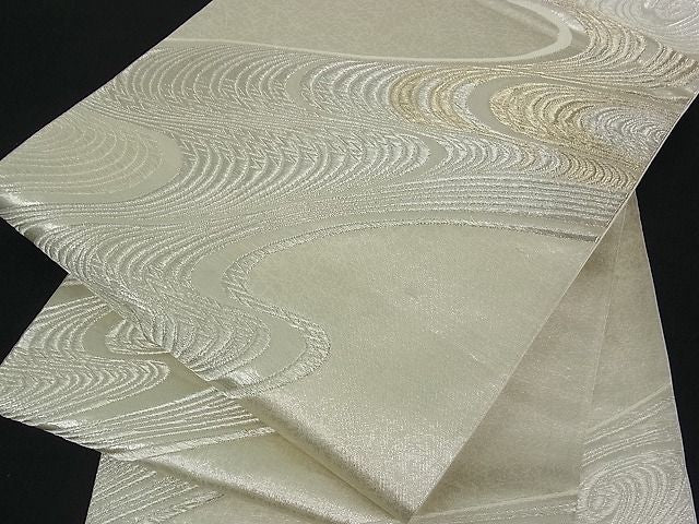 平和屋着物■六通柄袋帯 流水文 金銀糸 逸品 ox0438