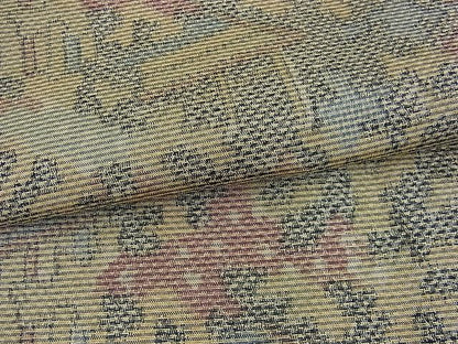 平和屋着物■上質な紬 風景文 逸品 ox0568