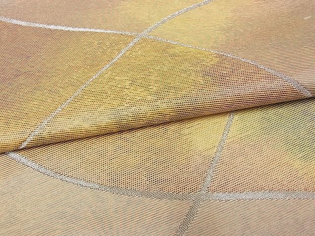 平和屋着物■六通柄袋帯 瓦文 銀糸 逸品 ox0655