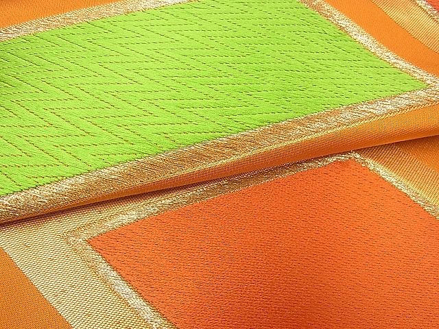 平和屋着物■六通柄袋帯 檜垣文 金糸 逸品 ox0681