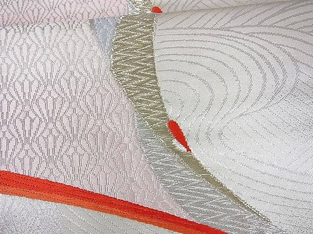 平和屋着物■六通柄袋帯 立波飛鳥文 金銀糸 逸品 ox0967